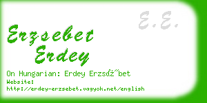 erzsebet erdey business card